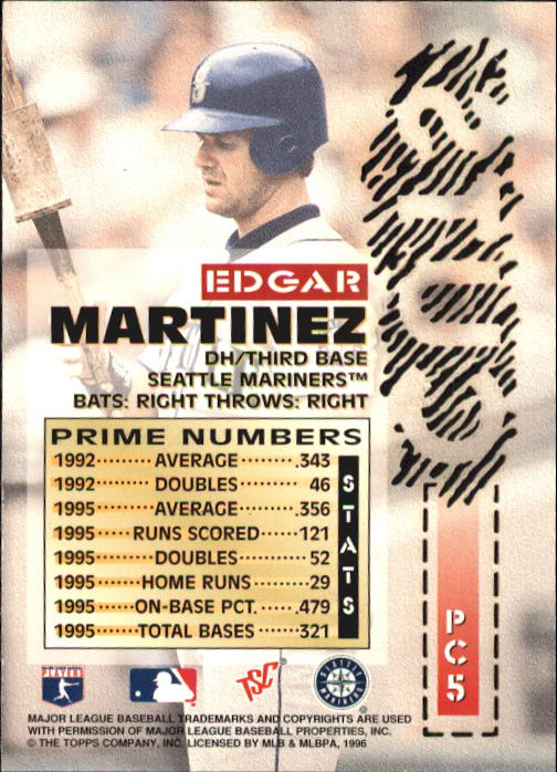 1996 Stadium Club Baseball Part 3 Insert and Parallel Cards - Picture 75 of 81