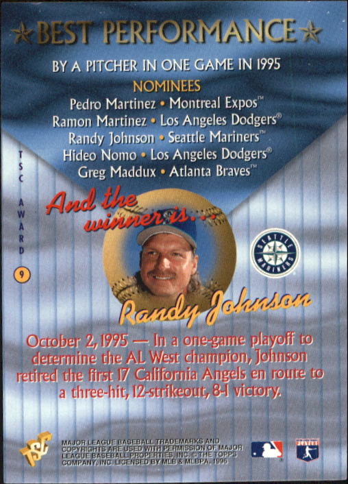 1996 Stadium Club Baseball Part 3 Insert and Parallel Cards - Picture 81 of 81