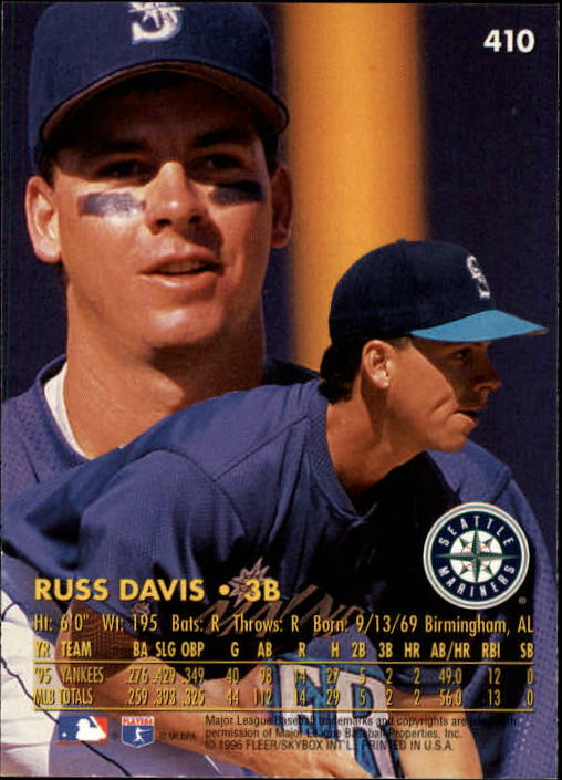 1996 Ultra (Fleer) Baseball "Main Set" Cards #401 to #600 - Picture 19 of 389