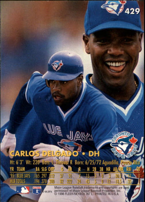 1996 Ultra (Fleer) Baseball "Main Set" Cards #401 to #600 - Picture 57 of 389