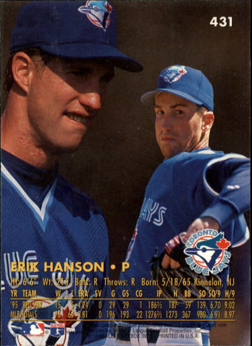 1996 Ultra (Fleer) Baseball "Main Set" Cards #401 to #600 - Picture 61 of 389