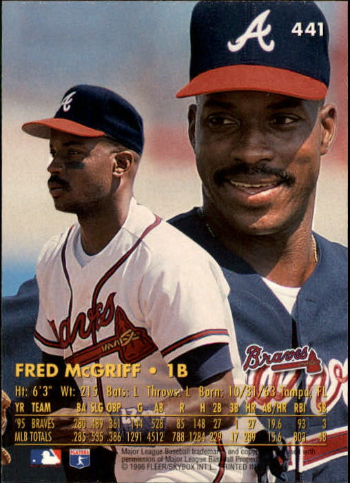 1996 Ultra (Fleer) Baseball "Main Set" Cards #401 to #600 - Picture 81 of 389
