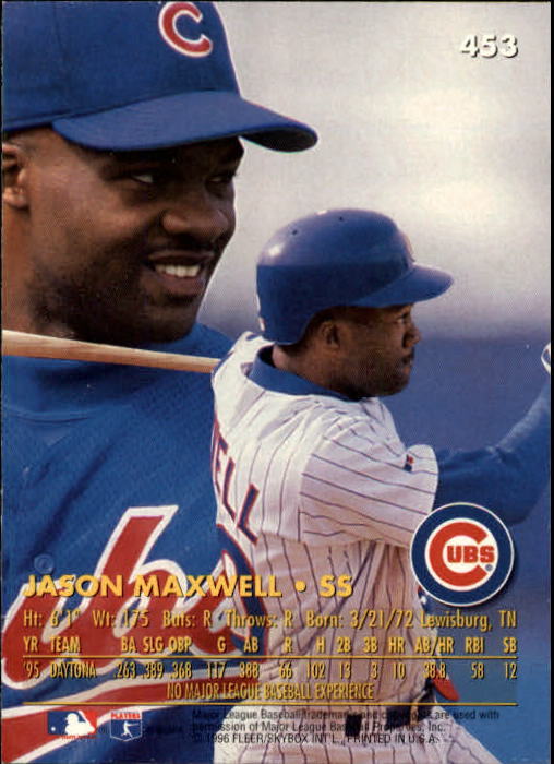 1996 Ultra (Fleer) Baseball "Main Set" Cards #401 to #600 - Picture 105 of 389