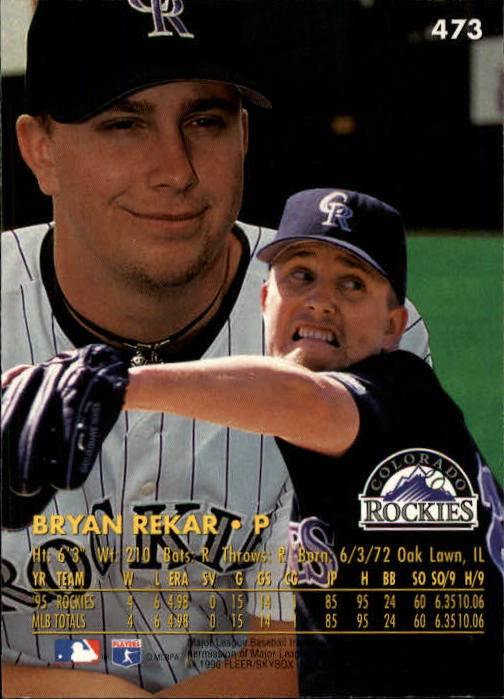 1996 Ultra (Fleer) Baseball "Main Set" Cards #401 to #600 - Picture 143 of 389