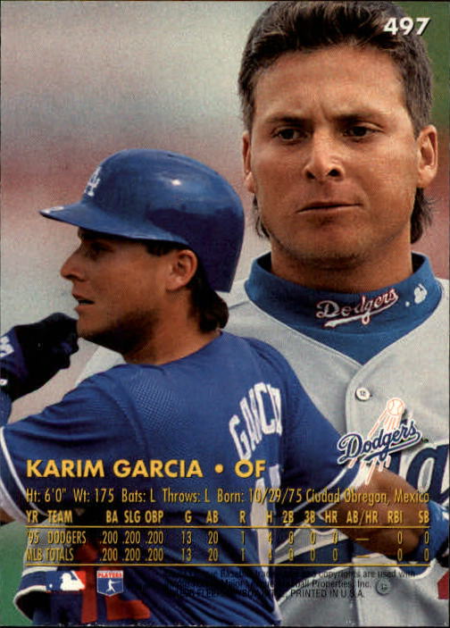 1996 Ultra (Fleer) Baseball "Main Set" Cards #401 to #600 - Picture 191 of 389