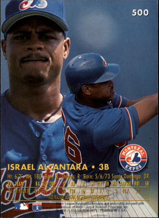 1996 Ultra (Fleer) Baseball "Main Set" Cards #401 to #600 - Picture 197 of 389