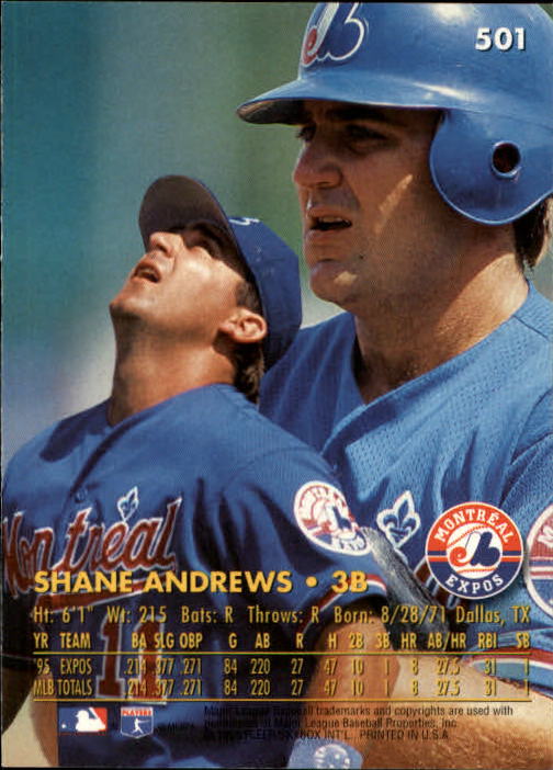 1996 Ultra (Fleer) Baseball "Main Set" Cards #401 to #600 - Picture 199 of 389
