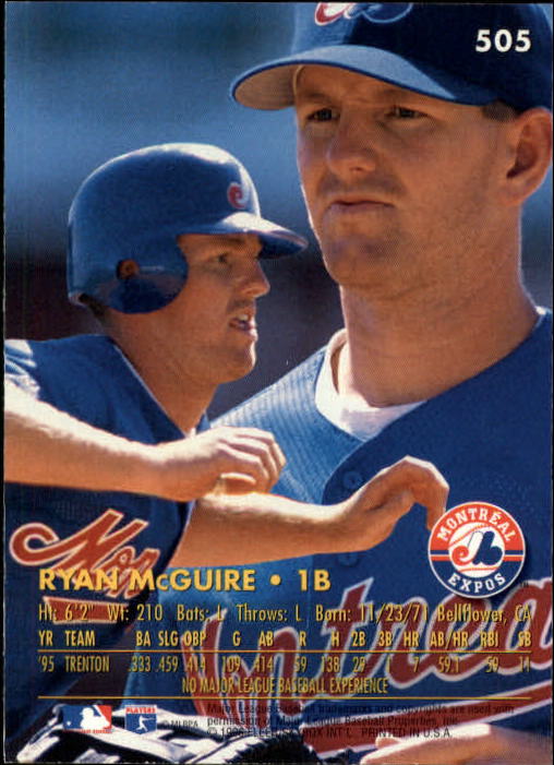 1996 Ultra (Fleer) Baseball "Main Set" Cards #401 to #600 - Picture 207 of 389