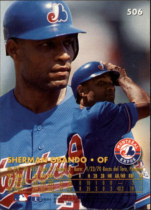 1996 Ultra (Fleer) Baseball "Main Set" Cards #401 to #600 - Picture 209 of 389