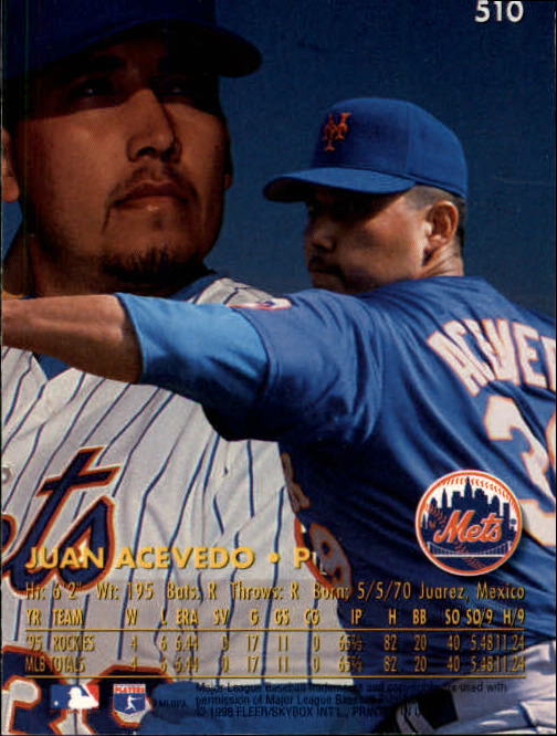 1996 Ultra (Fleer) Baseball "Main Set" Cards #401 to #600 - Picture 217 of 389