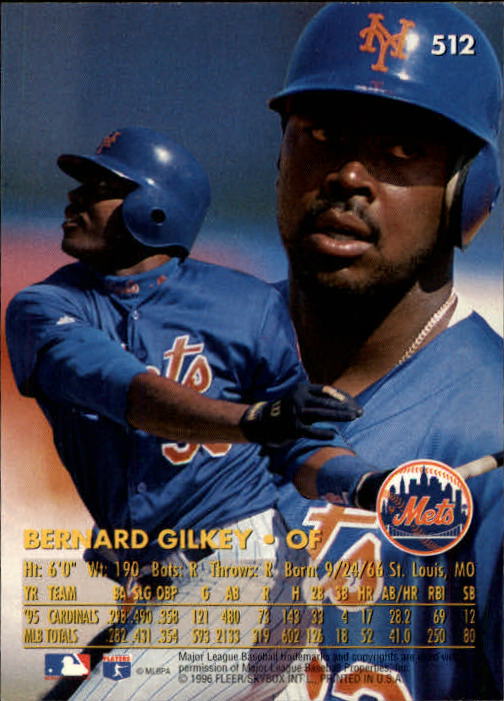 1996 Ultra (Fleer) Baseball "Main Set" Cards #401 to #600 - Picture 221 of 389