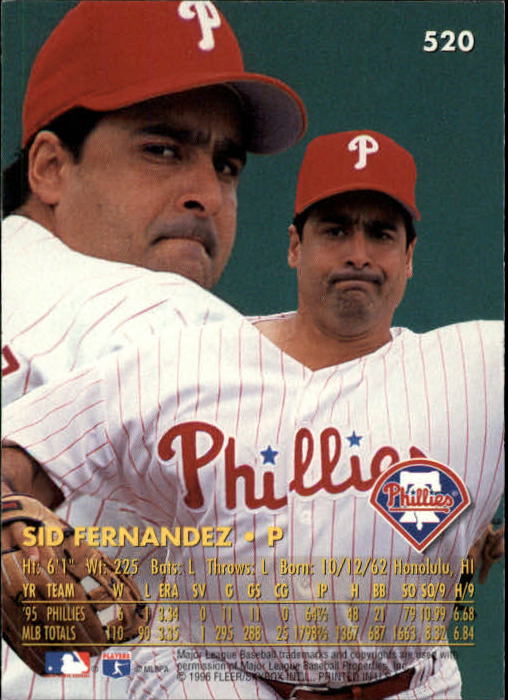 1996 Ultra (Fleer) Baseball "Main Set" Cards #401 to #600 - Picture 237 of 389