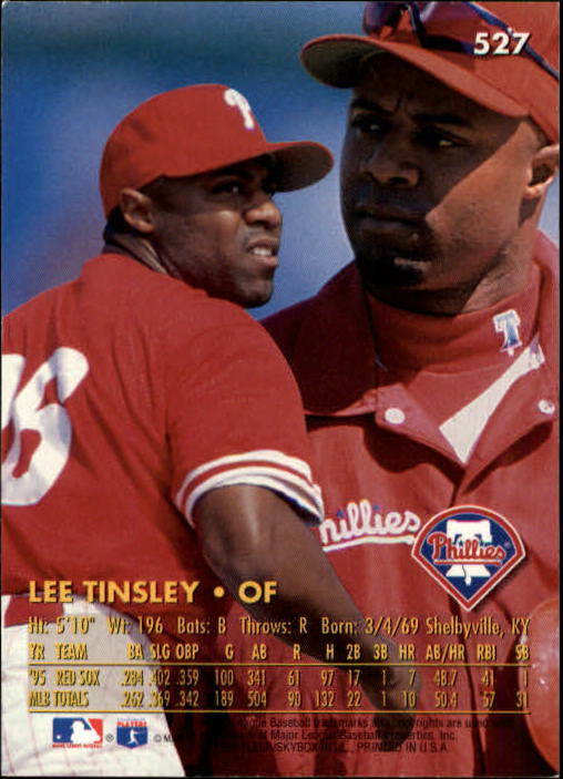 1996 Ultra (Fleer) Baseball "Main Set" Cards #401 to #600 - Picture 251 of 389