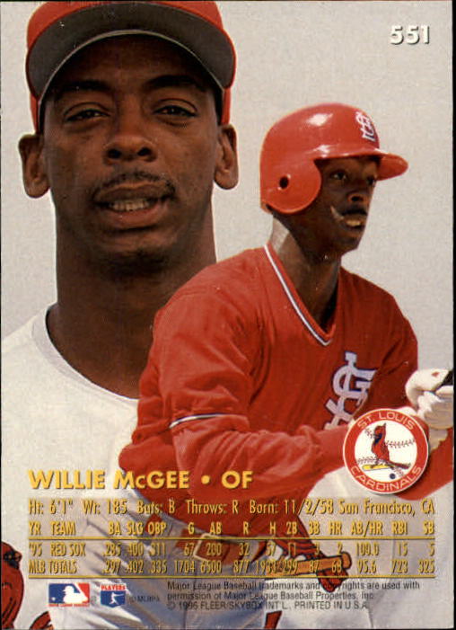 1996 Ultra (Fleer) Baseball "Main Set" Cards #401 to #600 - Picture 293 of 389