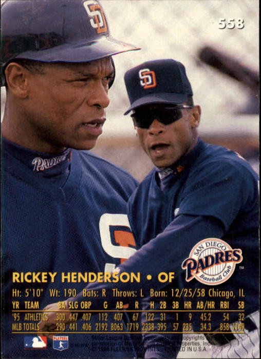 1996 Ultra (Fleer) Baseball "Main Set" Cards #401 to #600 - Picture 307 of 389