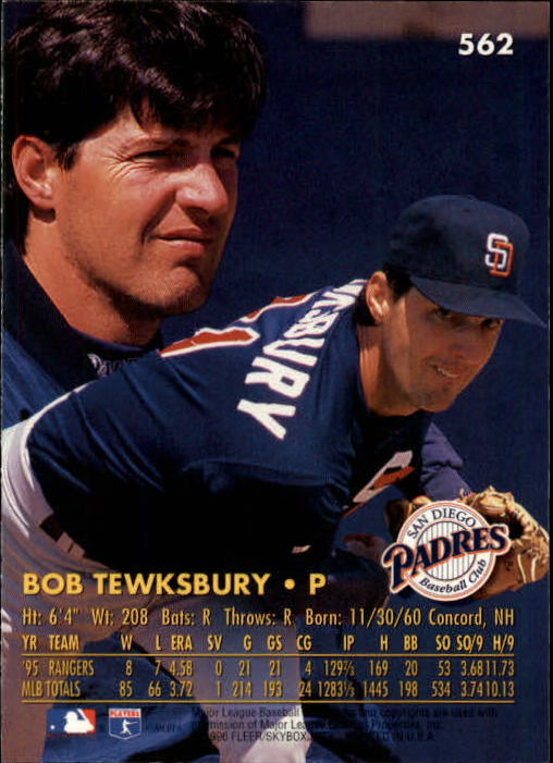 1996 Ultra (Fleer) Baseball "Main Set" Cards #401 to #600 - Picture 315 of 389
