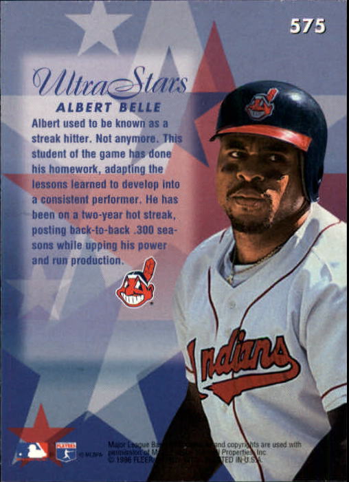 1996 Ultra (Fleer) Baseball "Main Set" Cards #401 to #600 - Picture 339 of 389