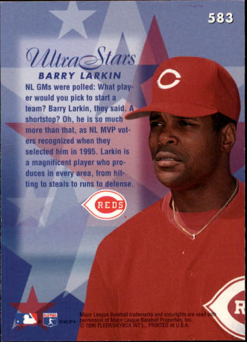 1996 Ultra (Fleer) Baseball "Main Set" Cards #401 to #600 - Picture 355 of 389
