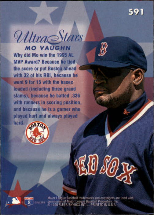 1996 Ultra (Fleer) Baseball "Main Set" Cards #401 to #600 - Picture 371 of 389