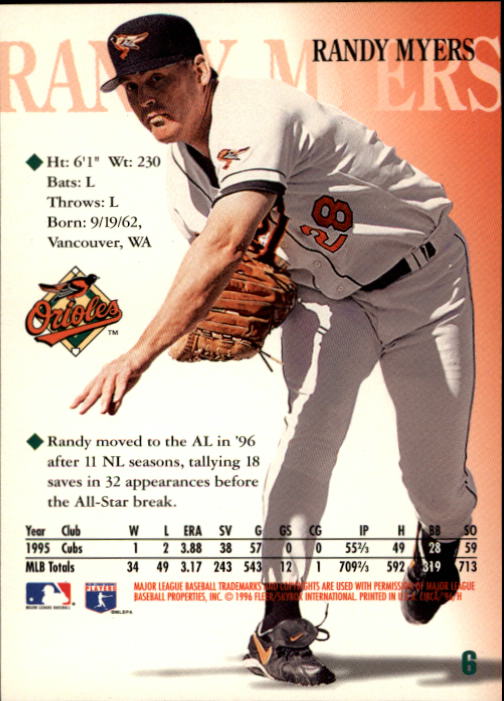 1996 Circa (Fleer/Skybox) Baseball "Main Set" Cards #1 to #200 Rookies and Vets - Picture 13 of 381