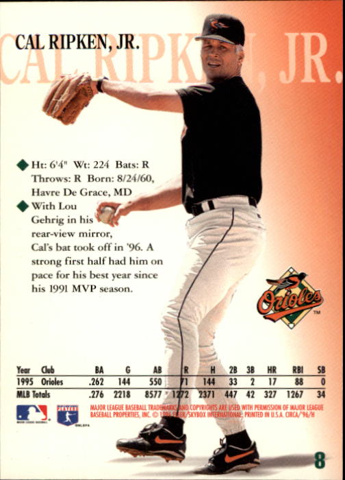 1996 Circa (Fleer/Skybox) Baseball "Main Set" Cards #1 to #200 Rookies and Vets - Picture 17 of 381