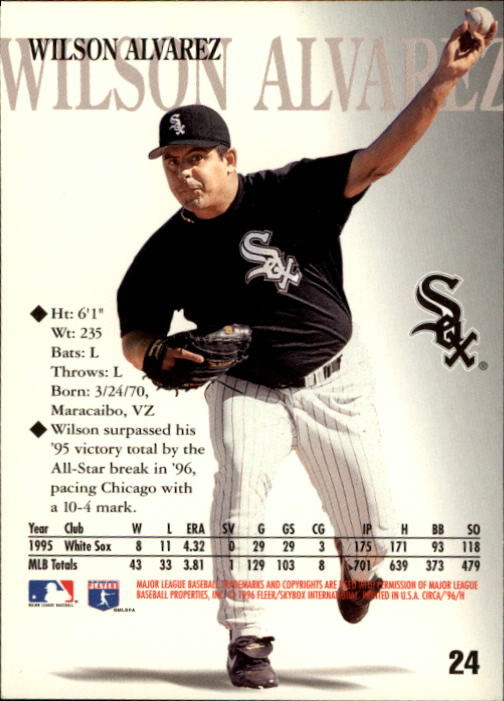 1996 Circa (Fleer/Skybox) Baseball "Main Set" Cards #1 to #200 Rookies and Vets - Picture 45 of 381