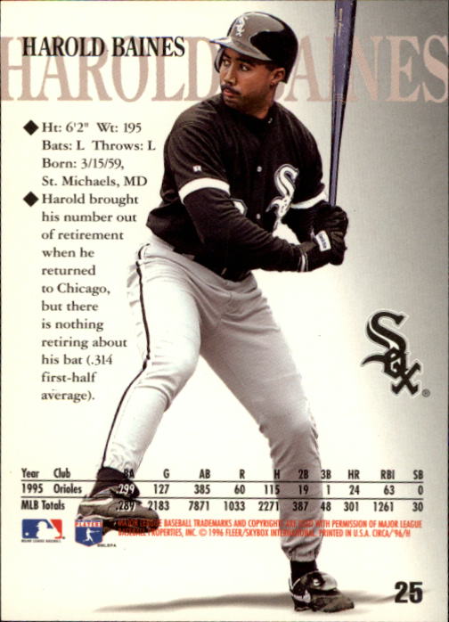 1996 Circa (Fleer/Skybox) Baseball "Main Set" Cards #1 to #200 Rookies and Vets - Picture 47 of 381