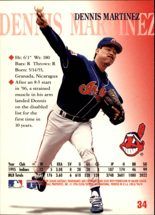 1996 Circa (Fleer/Skybox) Baseball "Main Set" Cards #1 to #200 Rookies and Vets - Picture 65 of 381
