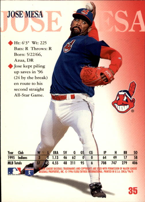 1996 Circa (Fleer/Skybox) Baseball "Main Set" Cards #1 to #200 Rookies and Vets - Picture 67 of 381