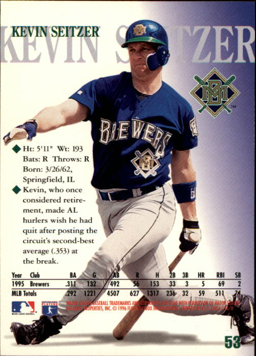 1996 Circa (Fleer/Skybox) Baseball "Main Set" Cards #1 to #200 Rookies and Vets - Picture 103 of 381