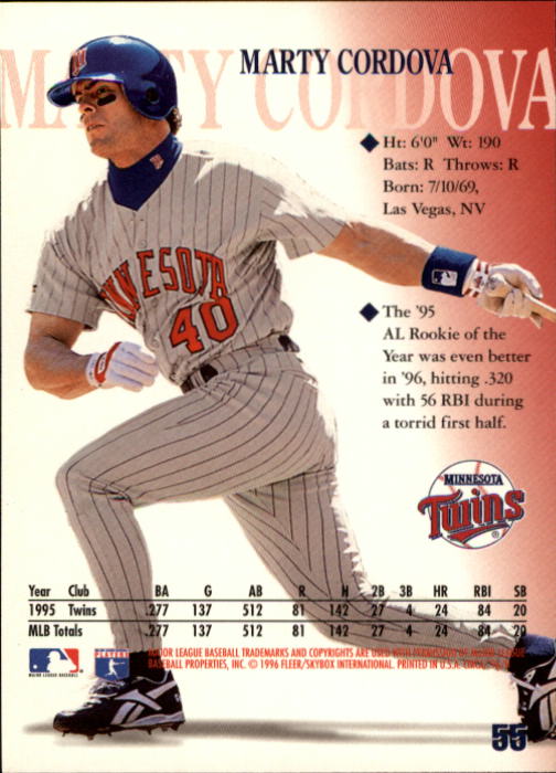1996 Circa (Fleer/Skybox) Baseball "Main Set" Cards #1 to #200 Rookies and Vets - Picture 107 of 381