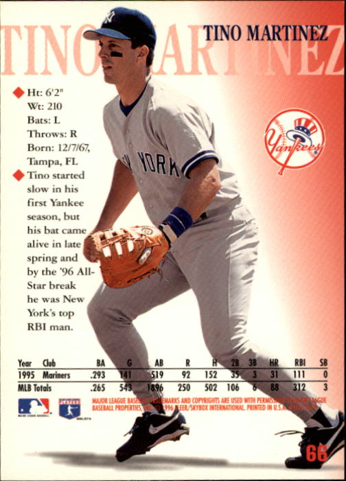 1996 Circa (Fleer/Skybox) Baseball "Main Set" Cards #1 to #200 Rookies and Vets - Picture 127 of 381