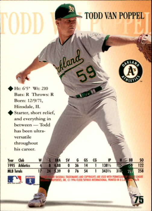 1996 Circa (Fleer/Skybox) Baseball "Main Set" Cards #1 to #200 Rookies and Vets - Picture 143 of 381