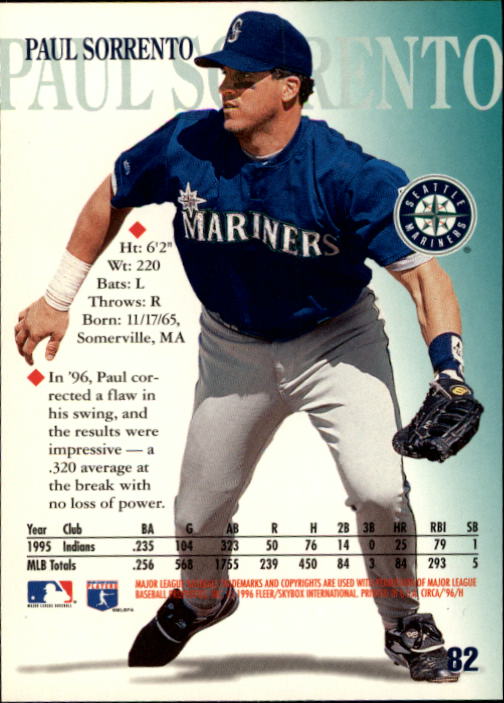 1996 Circa (Fleer/Skybox) Baseball "Main Set" Cards #1 to #200 Rookies and Vets - Picture 157 of 381