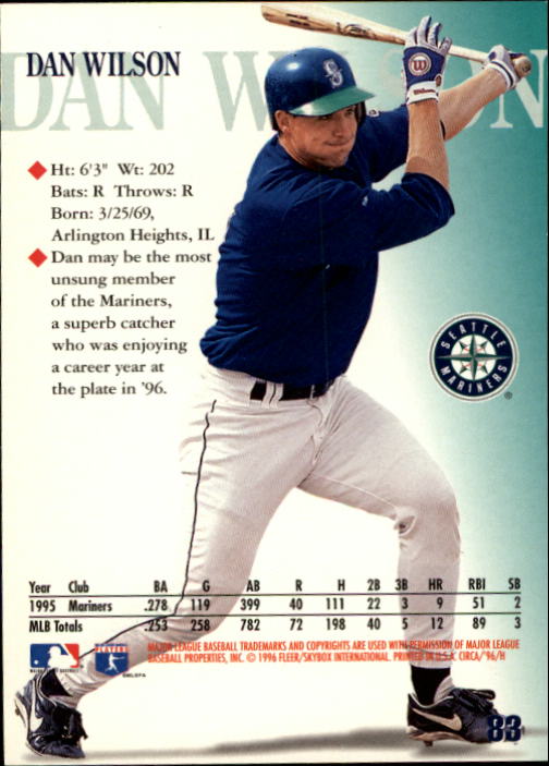 1996 Circa (Fleer/Skybox) Baseball "Main Set" Cards #1 to #200 Rookies and Vets - Picture 159 of 381