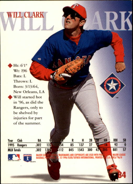 1996 Circa (Fleer/Skybox) Baseball "Main Set" Cards #1 to #200 Rookies and Vets - Picture 161 of 381