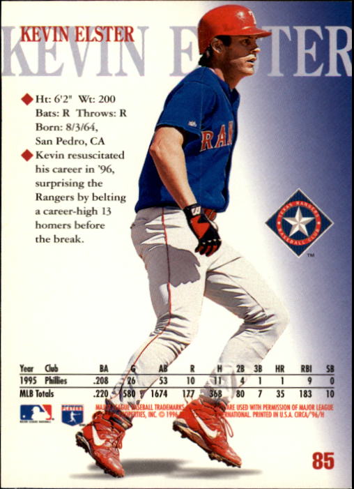 1996 Circa (Fleer/Skybox) Baseball "Main Set" Cards #1 to #200 Rookies and Vets - Picture 163 of 381