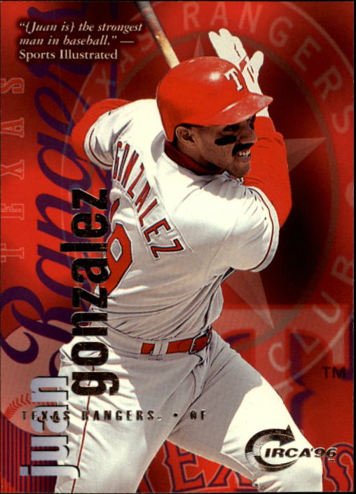 1996 Circa (Fleer/Skybox) Baseball "Main Set" Cards #1 to #200 Rookies and Vets - Picture 164 of 381