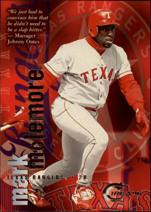 1996 Circa (Fleer/Skybox) Baseball "Main Set" Cards #1 to #200 Rookies and Vets - Picture 170 of 381