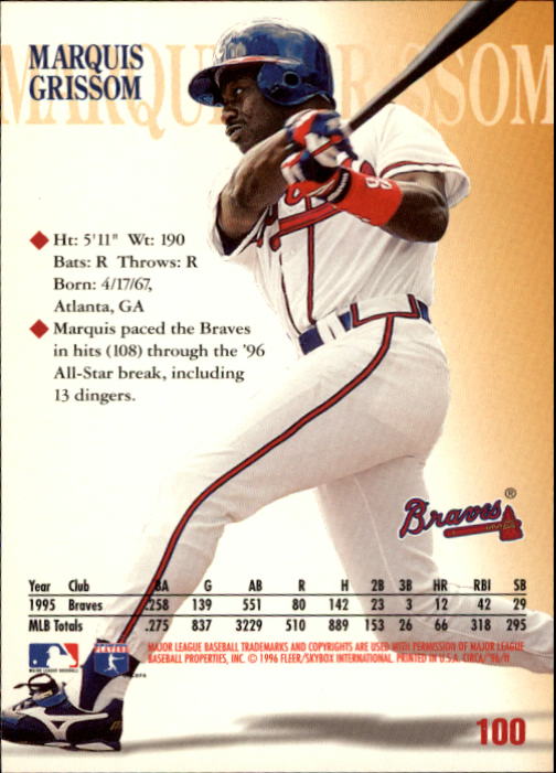 1996 Circa (Fleer/Skybox) Baseball "Main Set" Cards #1 to #200 Rookies and Vets - Picture 193 of 381