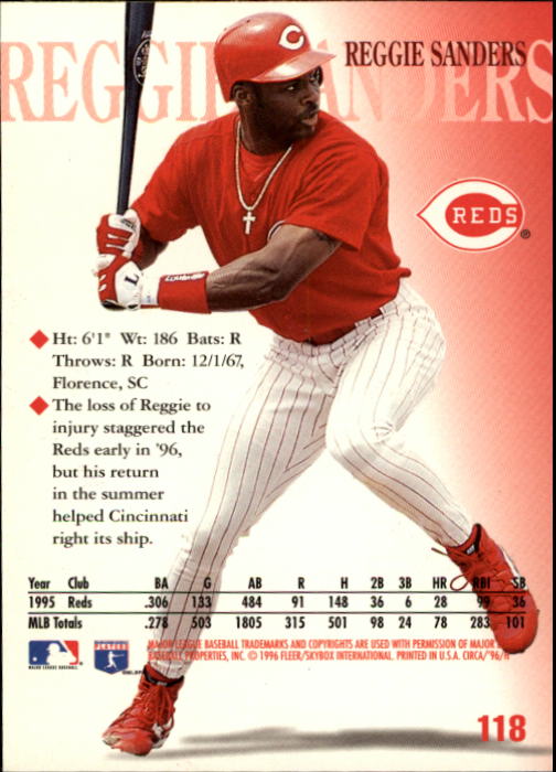 1996 Circa (Fleer/Skybox) Baseball "Main Set" Cards #1 to #200 Rookies and Vets - Picture 227 of 381