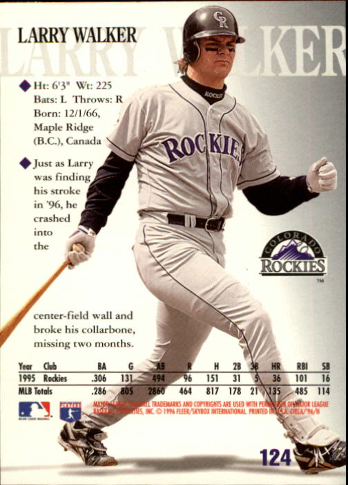1996 Circa (Fleer/Skybox) Baseball "Main Set" Cards #1 to #200 Rookies and Vets - Picture 239 of 381