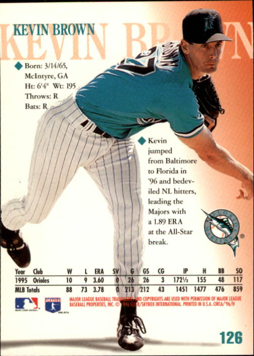 1996 Circa (Fleer/Skybox) Baseball "Main Set" Cards #1 to #200 Rookies and Vets - Picture 243 of 381