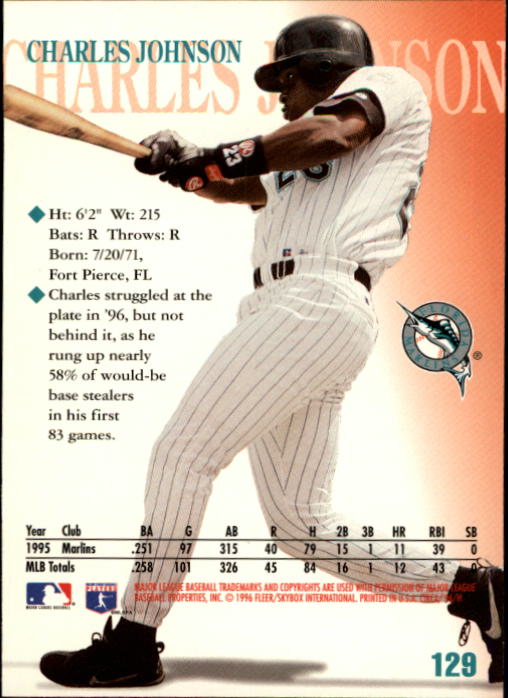 1996 Circa (Fleer/Skybox) Baseball "Main Set" Cards #1 to #200 Rookies and Vets - Picture 249 of 381