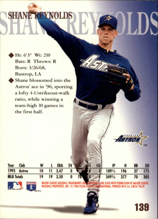 1996 Circa (Fleer/Skybox) Baseball "Main Set" Cards #1 to #200 Rookies and Vets - Picture 269 of 381