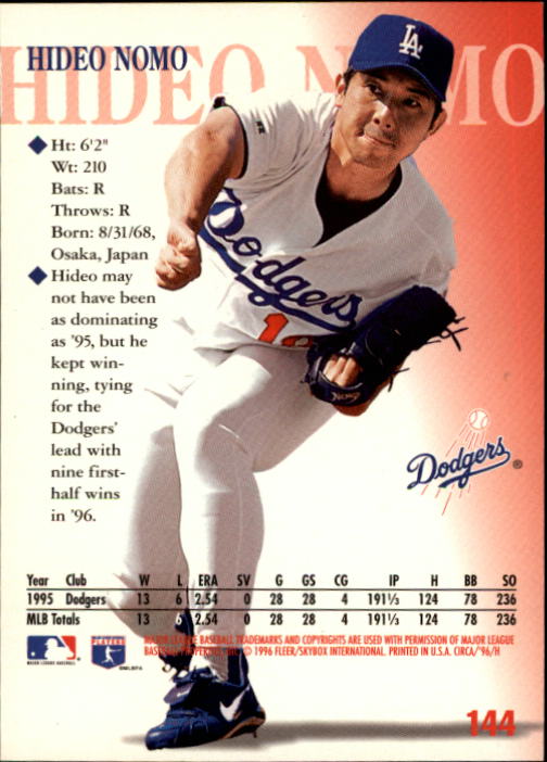 1996 Circa (Fleer/Skybox) Baseball "Main Set" Cards #1 to #200 Rookies and Vets - Picture 279 of 381