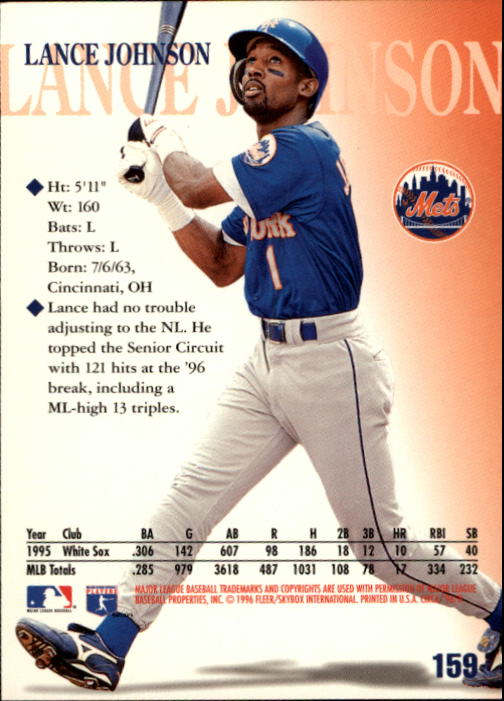 1996 Circa (Fleer/Skybox) Baseball "Main Set" Cards #1 to #200 Rookies and Vets - Picture 307 of 381