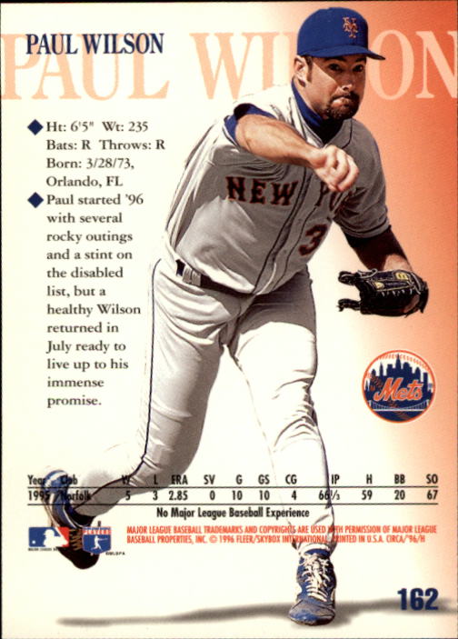1996 Circa (Fleer/Skybox) Baseball "Main Set" Cards #1 to #200 Rookies and Vets - Picture 313 of 381
