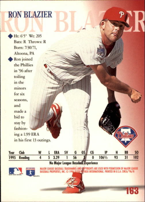 1996 Circa (Fleer/Skybox) Baseball "Main Set" Cards #1 to #200 Rookies and Vets - Picture 315 of 381