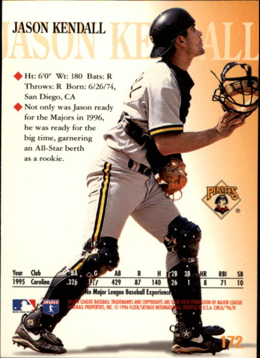 1996 Circa (Fleer/Skybox) Baseball "Main Set" Cards #1 to #200 Rookies and Vets - Picture 327 of 381